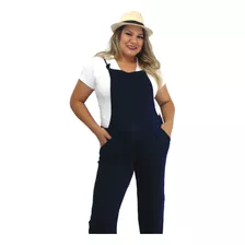 Roupa Feminina Macacão Gestante Jardineira Gravida Plus Size