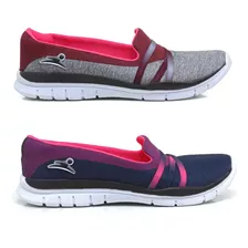 Kit Combo 2 Pares Tenis Feminino Slip On Academia Treino