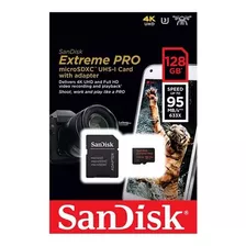 Tarjeta Micro Sd 128 Gb Extreme Pro Speed 95 Mb/s