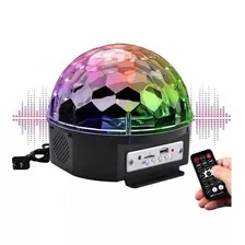 Globo De Luz Led Giratorio Festa Balada Mp3 Usb Bluetooth 110v/220v