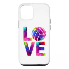 Funda Para iPhone 12/12 Pro Love Volleyball Watercolor Girl