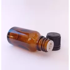 10 Frascos Con Inserto Gotario, Vidrio Ámbar 15 Ml, 