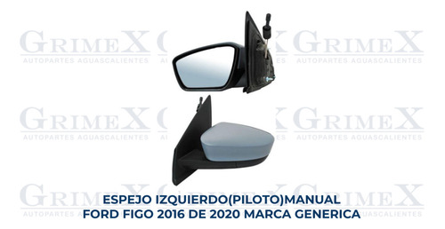 Espejo Ford Figo 2016-16-2017-2018-2019-2020-20 Ore Foto 2