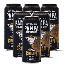 Cerveza Artesanal Pampa Cream Stout 473cc X 6 Lata