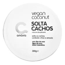 Vegan Coconut Máscara Solta Cachos Antifrizz Amavia 300g