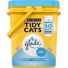 Arena Para Gatos Purina Tidy Cats Con Aroma Glade 15.87kg X 15.87kg De Peso Neto Y 15kg De Peso Por Unidad
