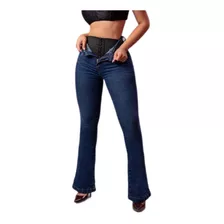 Calça Feminina Flare Mega Elegante Boca Larga C/cinto Faixa 