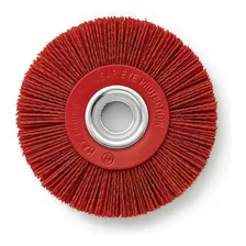 Cepillo Circular Nylon Amoladora Banco Bremen 125mm Limpieza Color Rojo