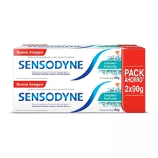 Pasta De Dientes Sensodyne Limpieza Profunda 90 Grs 2 Uds