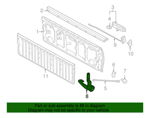 Bisagra Tapa Batea Caja Toyota Tacoma 2008 Foto 5