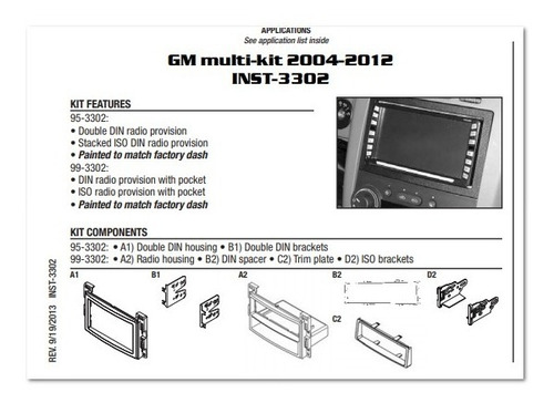 Adaptador Frente De Estreo 2din Saturn Aura Ao 2007 A 2009 Foto 2