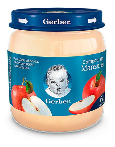 Compota Gerber® Manzana 113 G