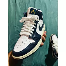 Jordan 1 Mid Metallic Gold Obsidian 6.5 Mx