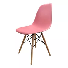 Silla Holly Estilo Eames Para Comedor Estructura De La Silla Rosa