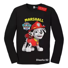 Remera Paw Patrol Mangas Largas Algodón Calidad