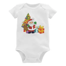 Body Bebê Natal Papai Noel Roupa