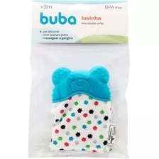 Luva Mordedor De Silicone Urso Azul - Buba Liso