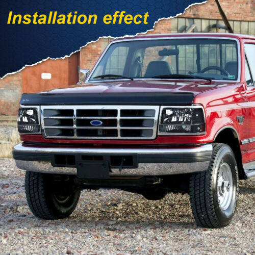 Black Headlights+bumper+corner Lamps Fit For 92-96 Ford  Oad Foto 9