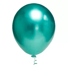 Bexiga Balões Metalizado Platino Nº 5 Pol C/ 25un - Consulte Cor Verde