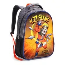 Mochila Costa Escolar Herói Kitsune Naruto Infantil Seanite