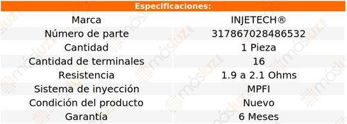 1_ Inyector Combust Express 3500 V8 5.7l 96/02 Injetech Foto 2