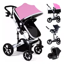 Cochecito De Bebe Con Huevito Travel System 3 En 1 Cartan