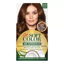 Kit Tintura Wella Professionals Soft Color Tinte De Cabello Tono 535 Castaño Arábica Para Cabello