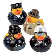 12 Patos De Goma De Policía Recuerdos De Fiesta De Pol.