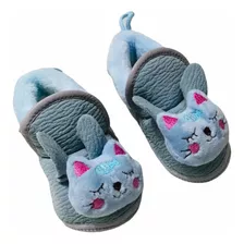 Pantuflas Para Bebé De 6 A 12 Meses Diseño Gatito