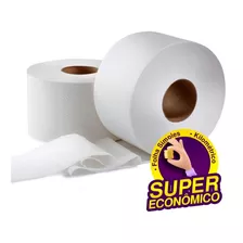 Papel Higienico Branco 8 Rolão 300m Economico Para Banheiro