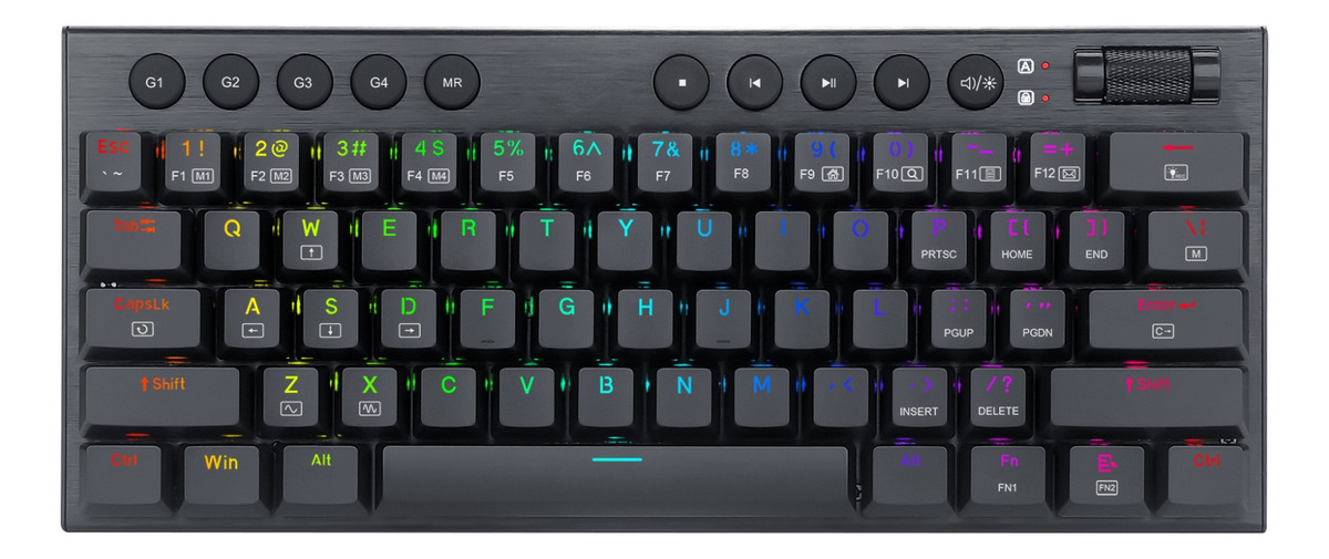REDRAGON HORUS K632 MINI NEGRO CABLEADO INGLES