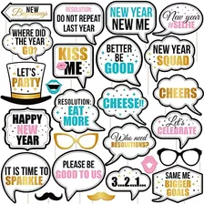 New Years Photo Booth Props 2023 Pack Of 25, New Years ...