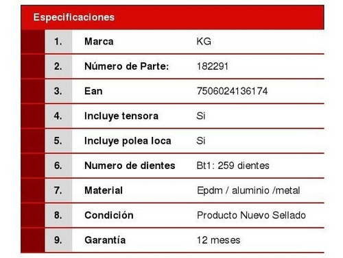 1 Set Distribucin Kg Laguna 3.0l 03/05 Foto 2