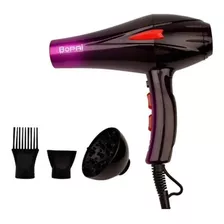 Secador De Cabello Pelo Semi Profesional 4000w Con Difusor Color Negro