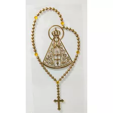 Adesivo Para Carro Nossa Senhora Aparecida 20cm Dourada