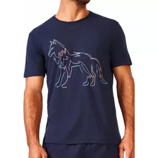 Camiseta Acostamento Lobo Colors - Lançamento Original