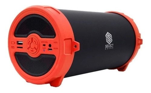 Bocina Select Sound Bazooka Bt228 Con Bluetooth Roja