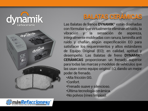 Kit Balatas Ceramicas Del Y Tras Rx-8 R2 1.3l 04-11 Dynamik Foto 6