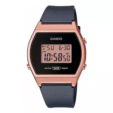 Reloj Mujer Casio Lw-204-1a Digital Negro / Color Del Bisel Rosa