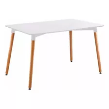 Mesa De Comedor Oficina Eames Rectangular 120 Cm Madera