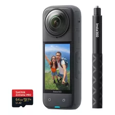 Insta360 X4 + Selfie Stick 114cm + Memoria 64gb Extreme Pro