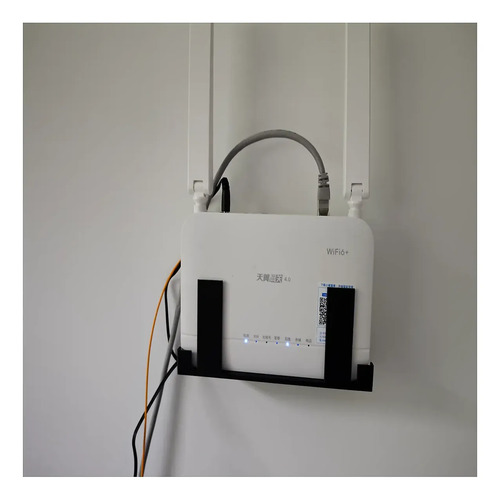 Suporte Roteador Modem Gaveta Organiza O Cabos Parede Mesa