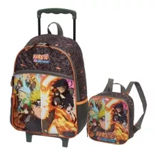 Mochila Naruto Dattebayo Rodinhas E Lancheira