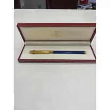 Lapicera Original Cartier Pluma Oro 18 K Enchapada En Oro