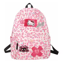 Mochila Escolar Grande Hello Kitty Kawaii Sanrio Print