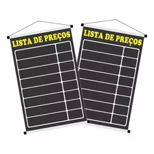 2 Banner Pronto Reutilizável Promo Placa Oferta Propaganda 