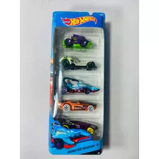 Pack 5 Carrinhos Hot Wheels Monster Mission 5 - 2013 Lacrado