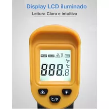 Termometro Laser Infravermelho Digital Industrial Culinario