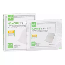 Maxorb Extra Alginato De Calcio Con Plata 10x12cm Pack De 4