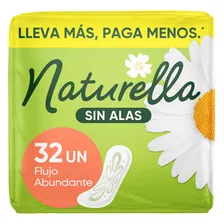 Toallas Femeninas Naturella Sin Alas 32 Unidades